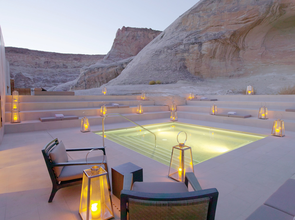 A pool with desert views in Utah, United States